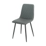 1787637842Argenta Dining Set 120cm 4 Seater Grey and Black Sintered Stone Top 4 Chair 3